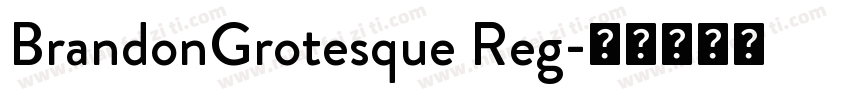 BrandonGrotesque Reg字体转换